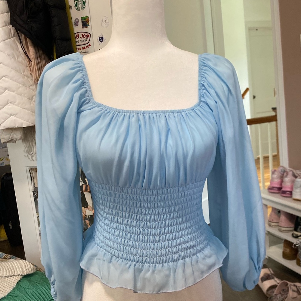 Blue beautiful top